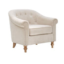 Fayette - Tufted Accent Arm Chair - Cream by Unique Piece Furniture
