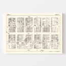 Vintage Map of Columbia, SC Business Section 1929