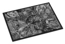 Grey Canvas Abstract Crabs Doormat Indoor Outdoor 18H X 27W Front Door Mat Rugs for Entryway, Non Slip Washable