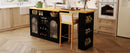 U_STYLE Sideboard with Extendable Tabletop and Wine Rack