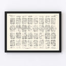 Vintage Map of Denver, CO Business Section 1929