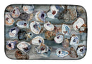 Bunch of Oysters Dish Drying Mat Absorbent Dish Drying Mat Pad for Kitchen Counter Dish Drainer Mat for Countertop, 14 x 21", Multicolor