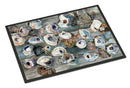 Bunch of Oysters Doormat Indoor Outdoor 18H X 27W Front Door Mat Rugs for Entryway, Non Slip Washable