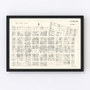 Vintage Map of Des Moines, IA Business Section 1929