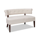 Jared - Versatile Roll Arm Tufted Bench Settee by HouseOfZazla