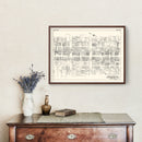 Vintage Map of Erie, PA Business Section 1929