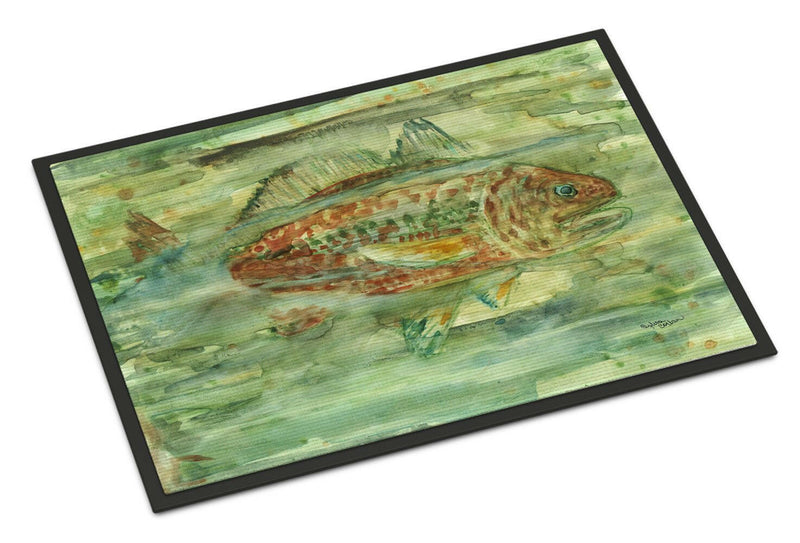 Abstract Red Fish Indoor or Outdoor Mat 24x36 8960JMAT