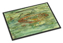 Abstract Red Fish Doormat - 18x27 Decorative Floor Mat – Indoor/Outdoor Rug with Artistic Flair 8960MAT