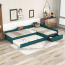 Upholstered Double Daybed With Trundle And Drawer by HouseOfZazla