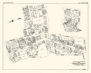 Vintage Map of Fall River, MA Business Section 1929