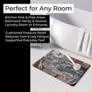 Basket Full of Blue Crabs Memory Foam Kitchen Mat Machine Washable Anti-Fatigue Cushion Comfort Bath or Kitchen Rug