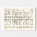 Vintage Map of Evansville, IN Business Section 1929