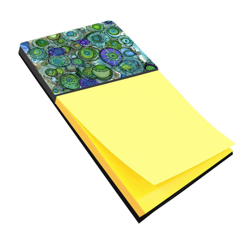 Abstract in Blues and Greens Sticky Note Holder 8962SN