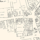 Vintage Map of Gardner, MA Business Section 1929