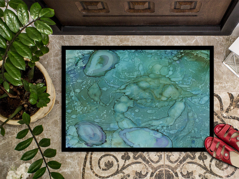 Abstract Crabs and Oysters Doormat - 24x36 Decorative Floor Mat – Indoor/Outdoor Rug