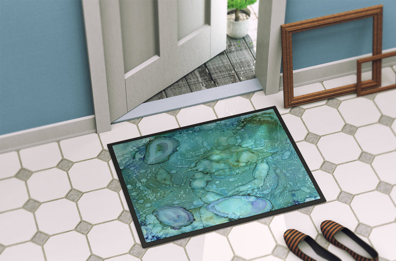 Abstract Crabs and Oysters Doormat - 24x36 Decorative Floor Mat – Indoor/Outdoor Rug