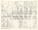 Vintage Map of Flint, MI Business Section 1929