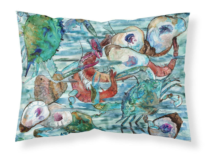 Watery Shrimp, Crabs and Oysters Fabric Standard Pillowcase 8964PILLOWCASE