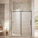 56-60" W x 76" H Stainless Steel Frameless Sliding Shower Door by HouseOfZazla
