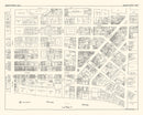 Vintage Map of Grand Rapids, MI Business Section 1929
