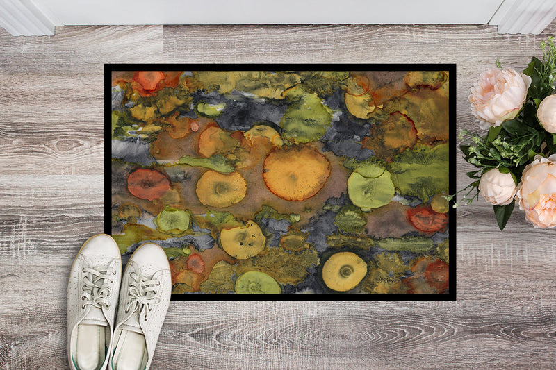 Abstract with Mother Earth Doormat - 24x36 Decorative Floor Mat – Indoor/Outdoor Rug