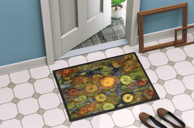 Abstract with Mother Earth Doormat - 24x36 Decorative Floor Mat – Indoor/Outdoor Rug