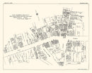 Vintage Map of Greenfield, MA Business Section 1929