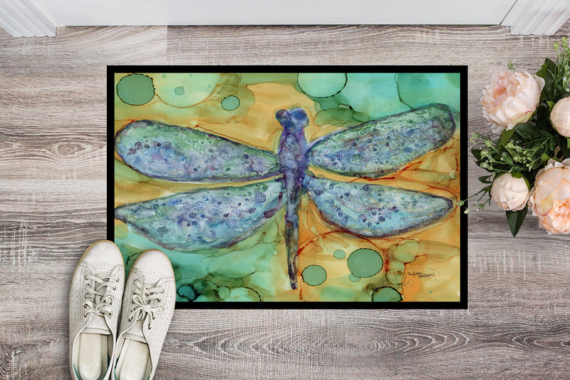 Abstract Dragonfly Doormat - 24x36 Decorative Floor Mat – Indoor/Outdoor Rug