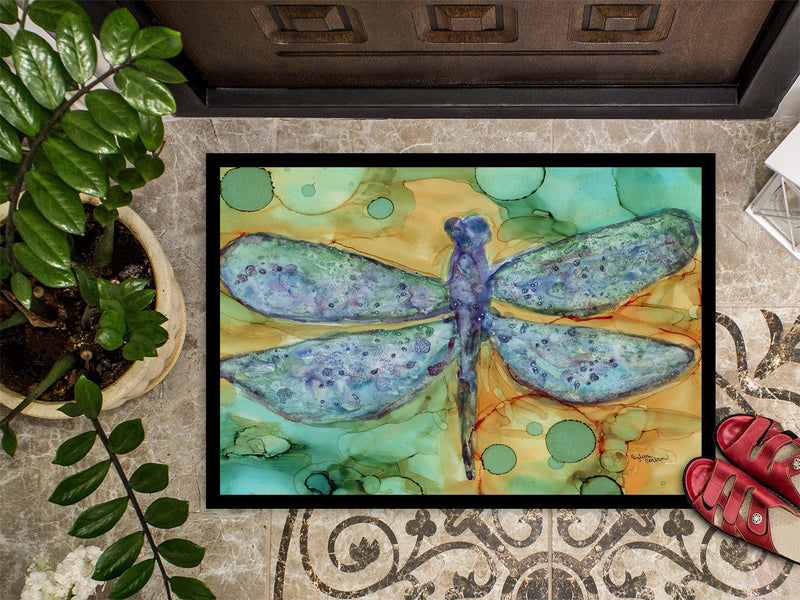 Abstract Dragonfly Doormat - 24x36 Decorative Floor Mat – Indoor/Outdoor Rug