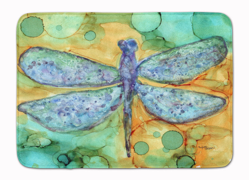 Abstract Dragonfly Machine Washable Memory Foam Mat 8967RUG