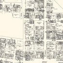 Vintage Map of Harrisburg, PA Business Section 1929