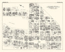 Vintage Map of Harrisburg, PA Business Section 1929