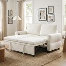 Convertible Sofa Bed Loveseat With Adjustable Backrest And USB Ports by HouseOfZazla