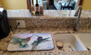 Hummingbird Combat Dish Drying Mat Absorbent Dish Drying Mat Pad for Kitchen Counter Dish Drainer Mat for Countertop, 14 x 21", Multicolor