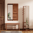 Wall Mounted Full Length Mirror With Shelf And Hook by HouseOfZazla