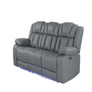 Raize - Power Living Room Set With Storage Console And Cup Holders by HouseOfZazla