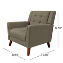 Luminaesque Fabric Upholstered Armchair With Tufted Back by HouseOfZazla
