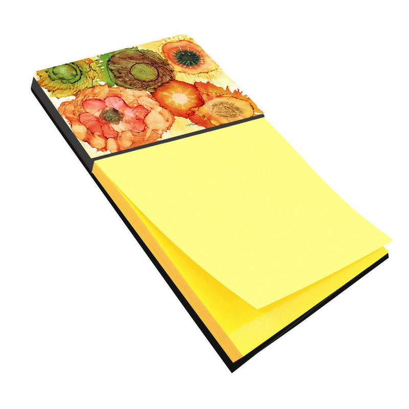 Abstract Flowers Blossoms Sticky Note Holder 8970SN