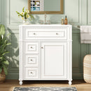 Bathroom Vanity Cabinet With Sink, Soft Close Doors With Door Organizer by Unique Piece Furniture