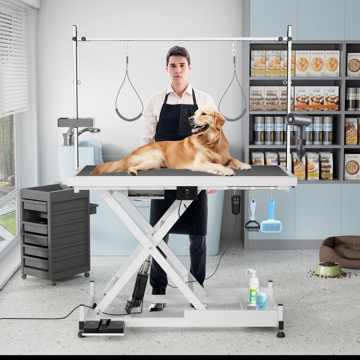 Super Deluxe Electric Pet Grooming Table, Height Adjustable, photo 9 of 19