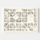 Vintage Map of Indianapolis, IN Business Section 1929