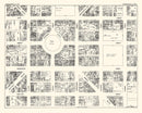 Vintage Map of Indianapolis, IN Business Section 1929