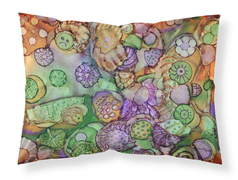 Abstract in Purple Green and Orange Fabric Standard Pillowcase 8971PILLOWCASE