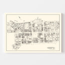 Vintage Map of Johnstown, PA Business Section 1929