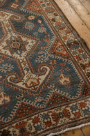 4x14 Vintage Distressed Hamadan Rug Runner