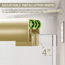 Double Sliding Shower Door, Semi-Frameless Bypass Bathroom Sliding Door With 1/4" (6 Mm) Tempered Glass For Walk-In Shower by HouseOfZazla