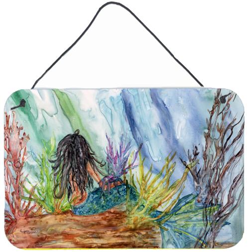 Black Haired Mermaid Water Fantasy Wall or Door Hanging Prints 8974DS812