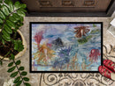 Abstract Mermaid Water Fantasy Doormat - 24x36 Decorative Floor Mat – Indoor/Outdoor Rug