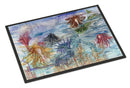 Abstract Mermaid Water Fantasy Doormat - 24x36 Decorative Floor Mat – Indoor/Outdoor Rug
