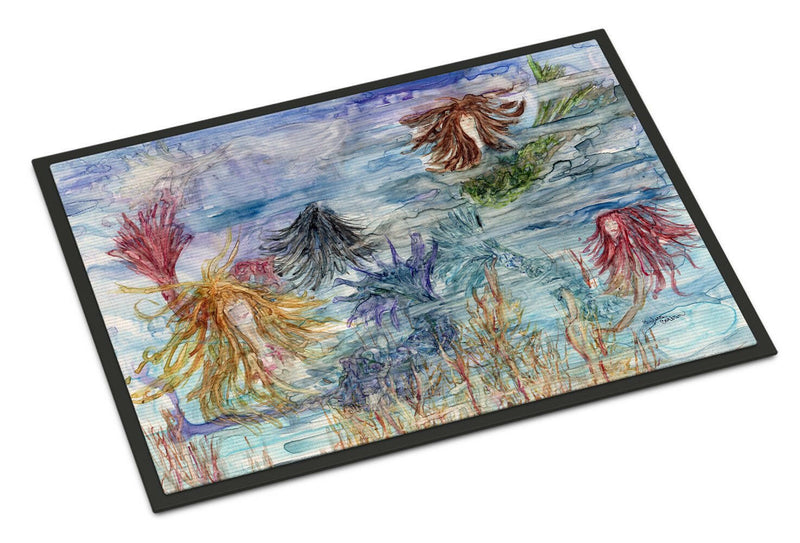 Abstract Mermaid Water Fantasy Indoor or Outdoor Mat 24x36 8975JMAT